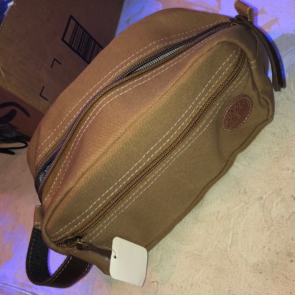 NWT Timberland Canvas Travel Bag Khaki